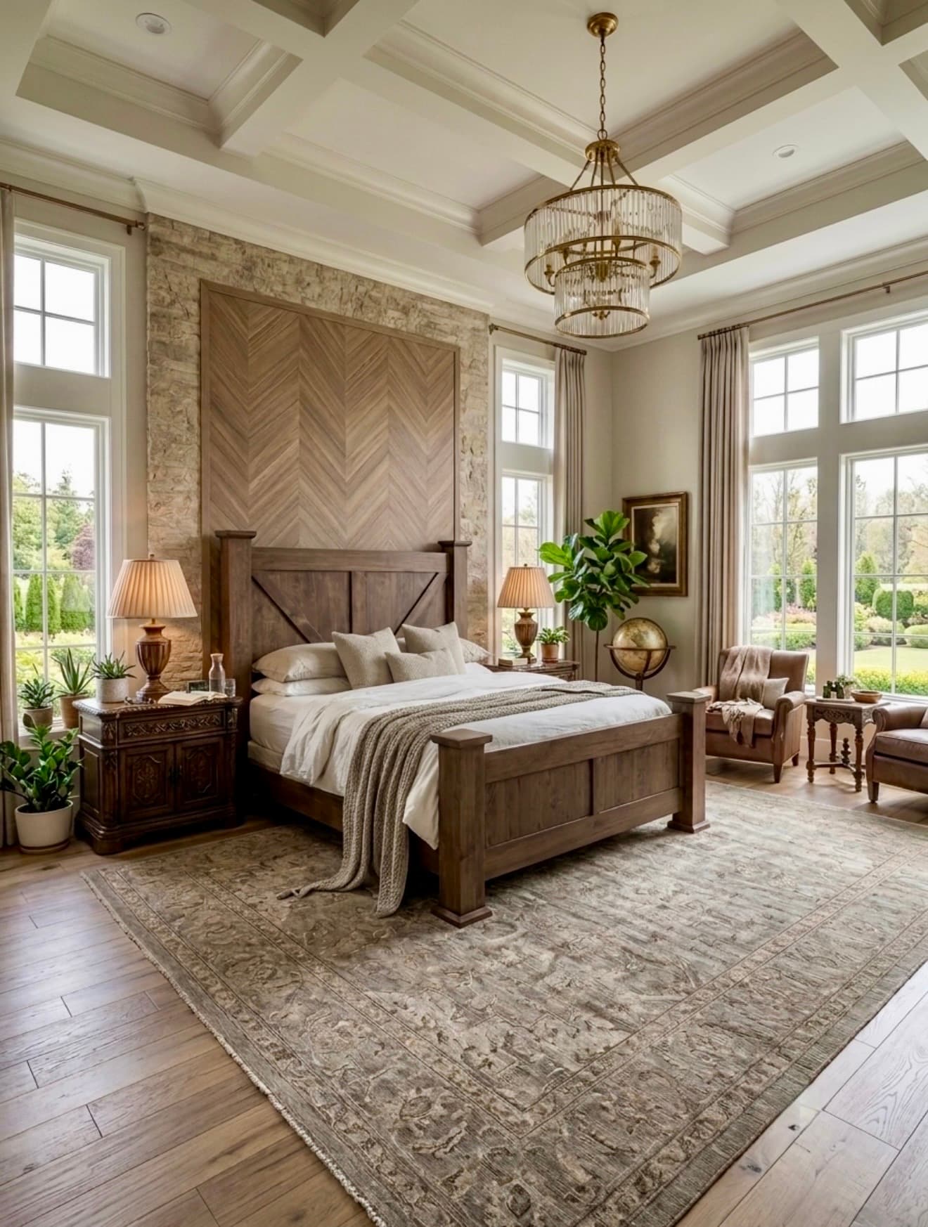 Solid wood bedroom furniture showcase