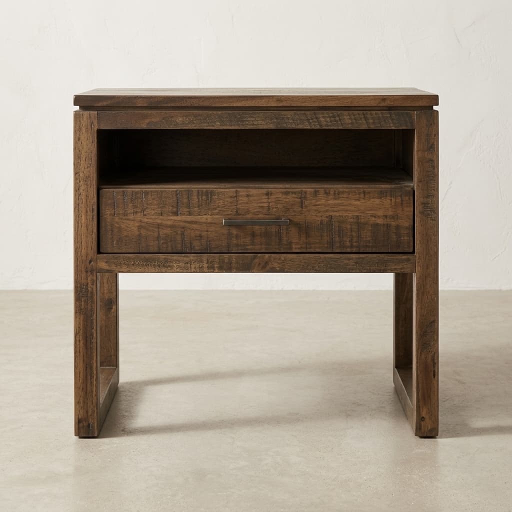Tempus 1 Drawer Open Shelf Night Stand