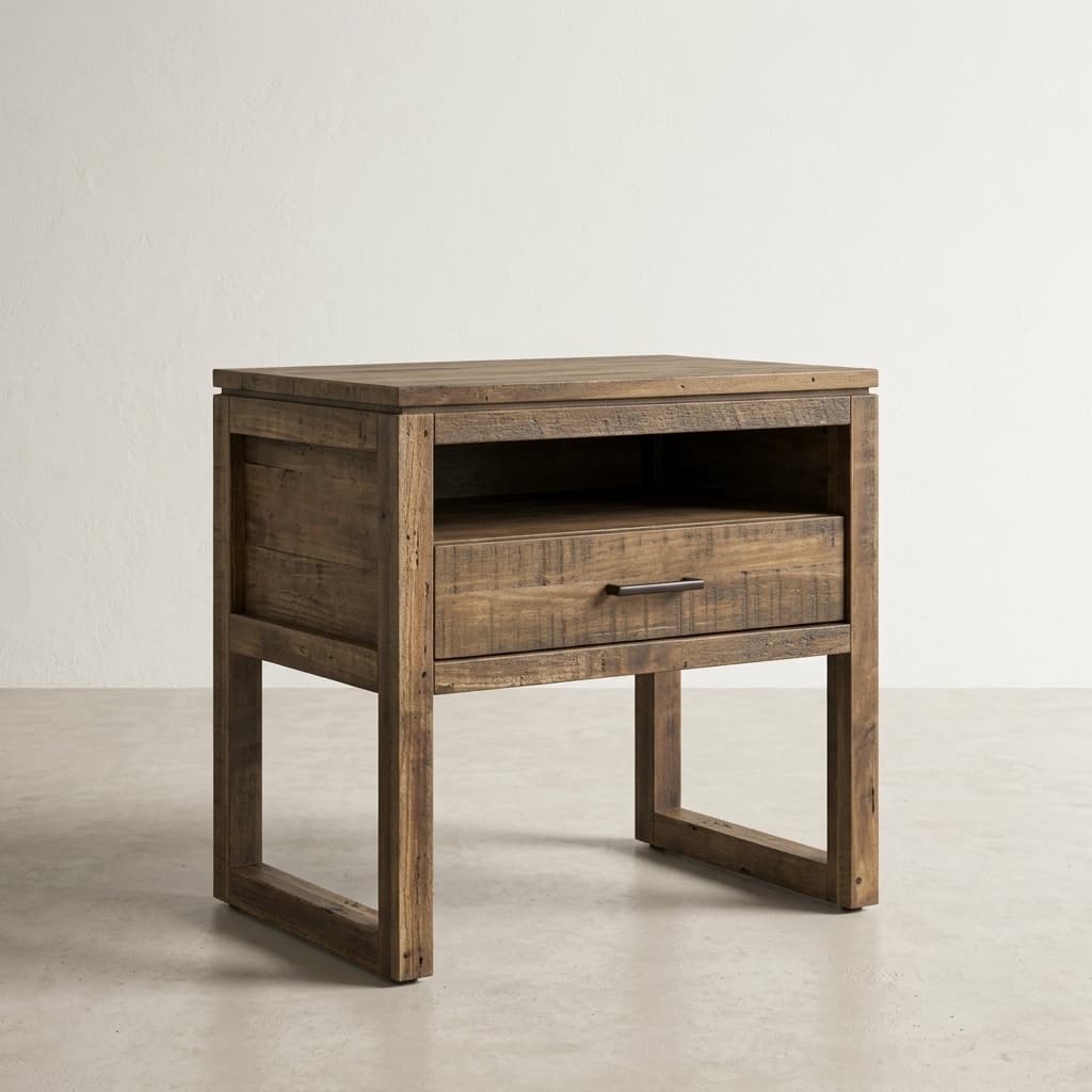Tempus 1 Drawer Open Shelf Night Stand