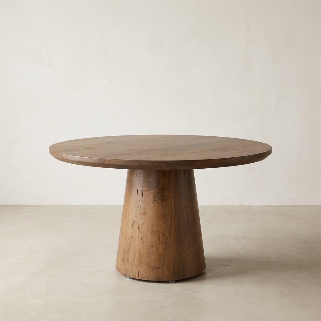 Atlas dining table — Wormy maple — Rustic — Provincial