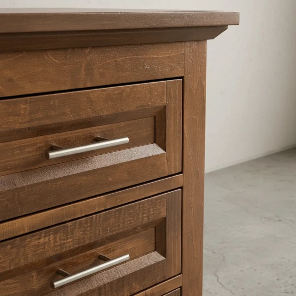 penwood furniture algonquin 3 drawer night stand medium close up