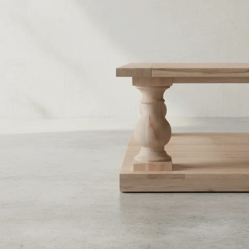 penwood furniture balustrade coffee table medium close up
