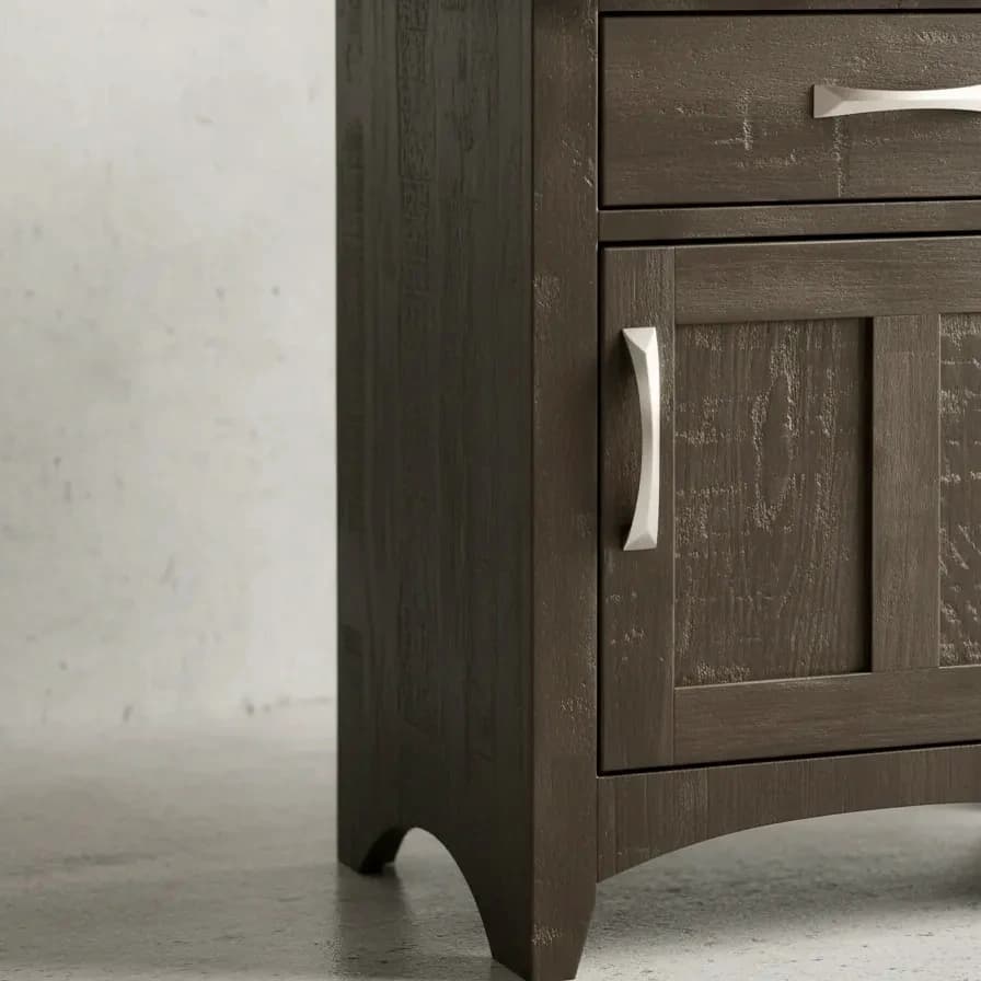 penwood furniture bancroft night stand 1 drawer 1 door medium close up
