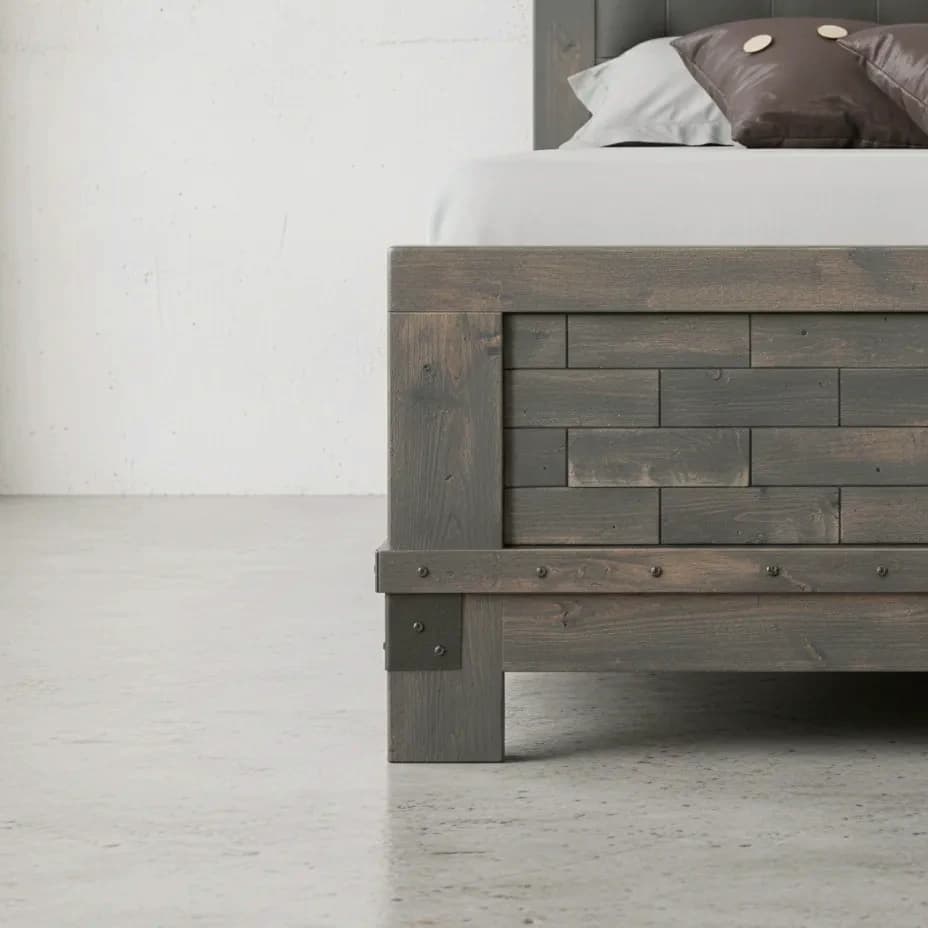 penwood furniture barrelworks bed low footboard medium close up