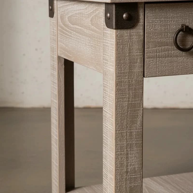 penwood furniture barrelworks chairside table medium close up