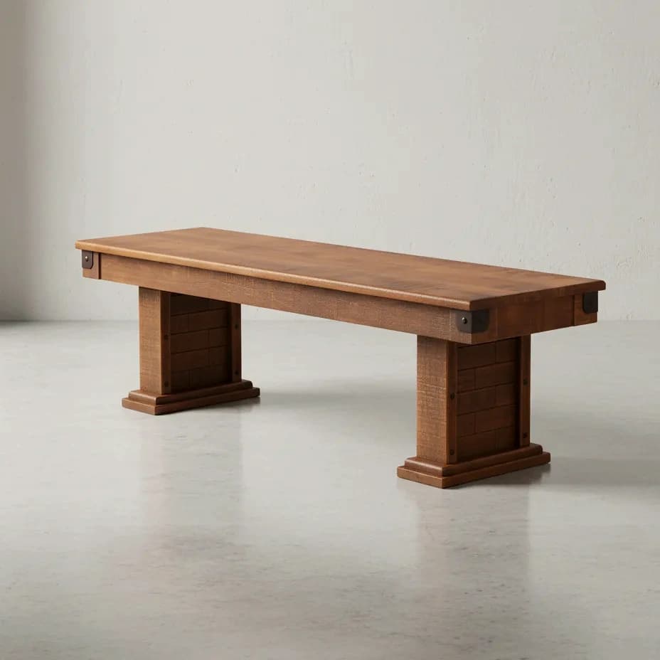 penwood furniture barrelworks dining bench 45 degree angle