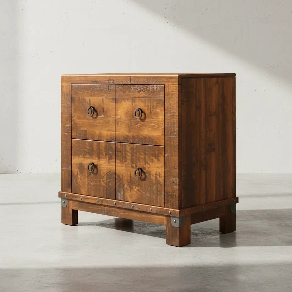 penwood furniture barrelworks file cabinet 2 drawers 45 degree angle