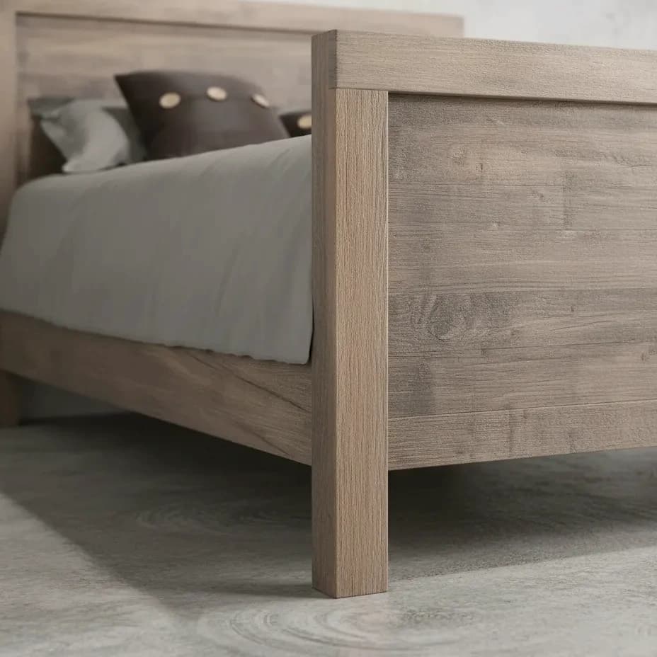 penwood furniture baxter bed high footboard medium close up
