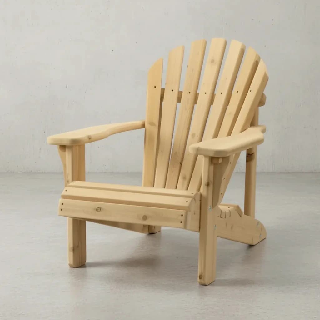 penwood furniture cedar muskoka chair 45 degree angle