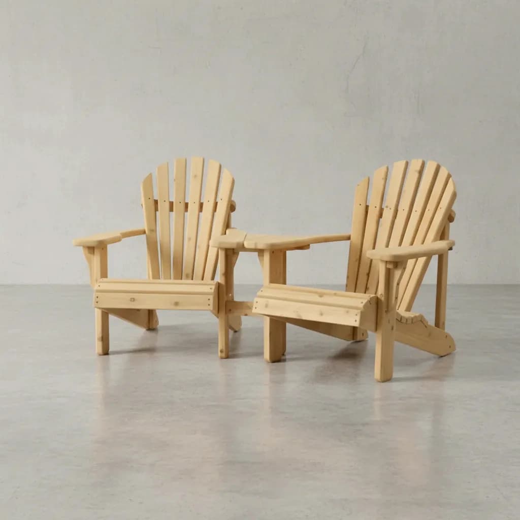 penwood furniture cedar muskoka chair angled set 45 degree angle