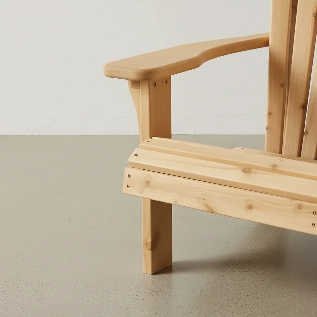 penwood furniture cedar muskoka chair angled set medium close up