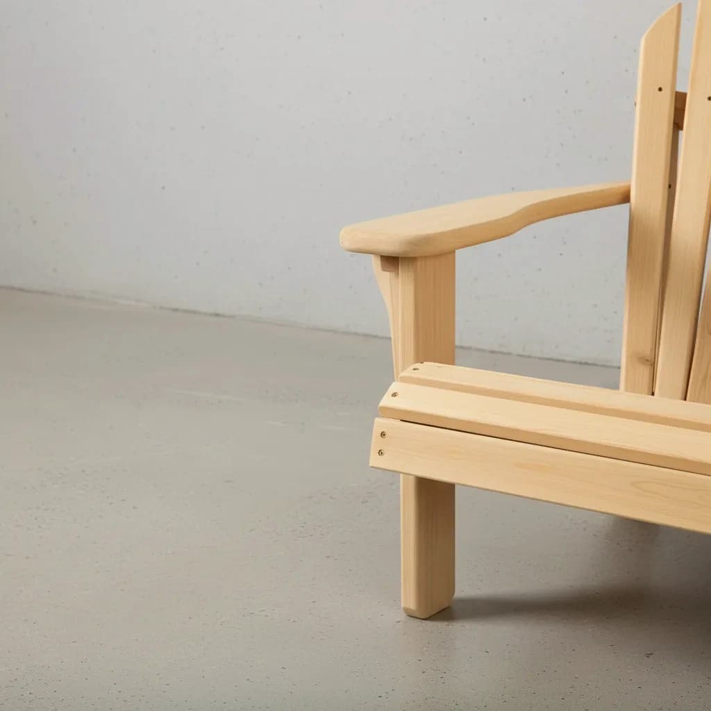 penwood furniture cedar muskoka chair straight set medium close up