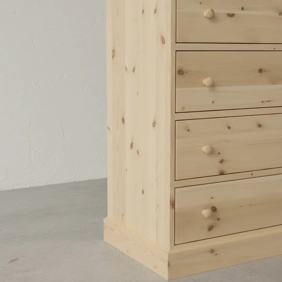 penwood furniture cottage 11 drawer mule chest ct21 medium close up