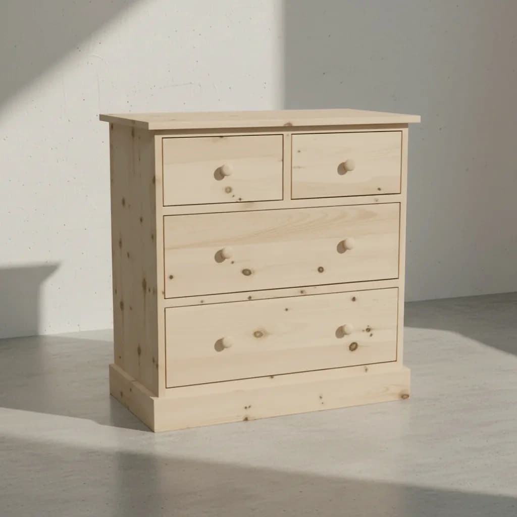 penwood furniture cottage 4 drawer hiboy ct14 45 degree angle