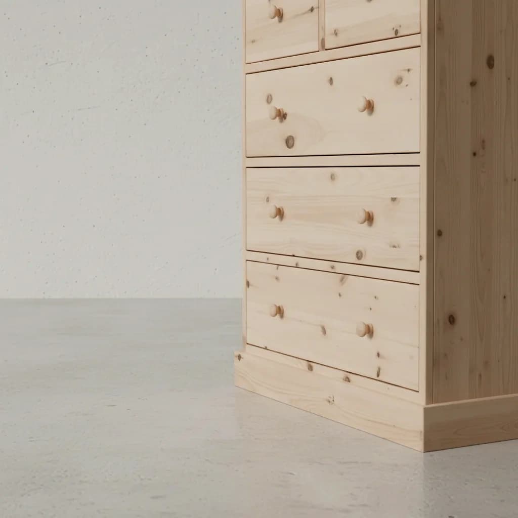 penwood furniture cottage 5 drawer hiboy ct15h medium close up