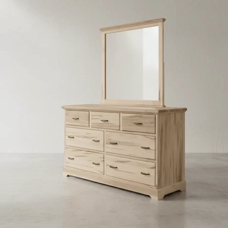 penwood furniture cottage deluxe 7 drawer dresser xct17 45 degree angle