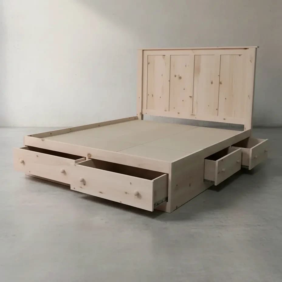 penwood furniture cottage queen size condo bed ctqc 45 degree angle