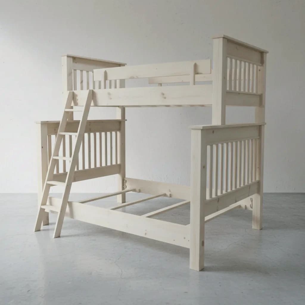 penwood furniture cottage single over double bunk bed 54slbunk 45 degree angle