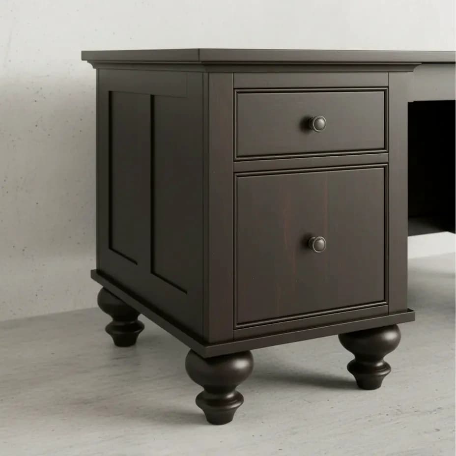 penwood furniture georgetown executive desk medium close up
