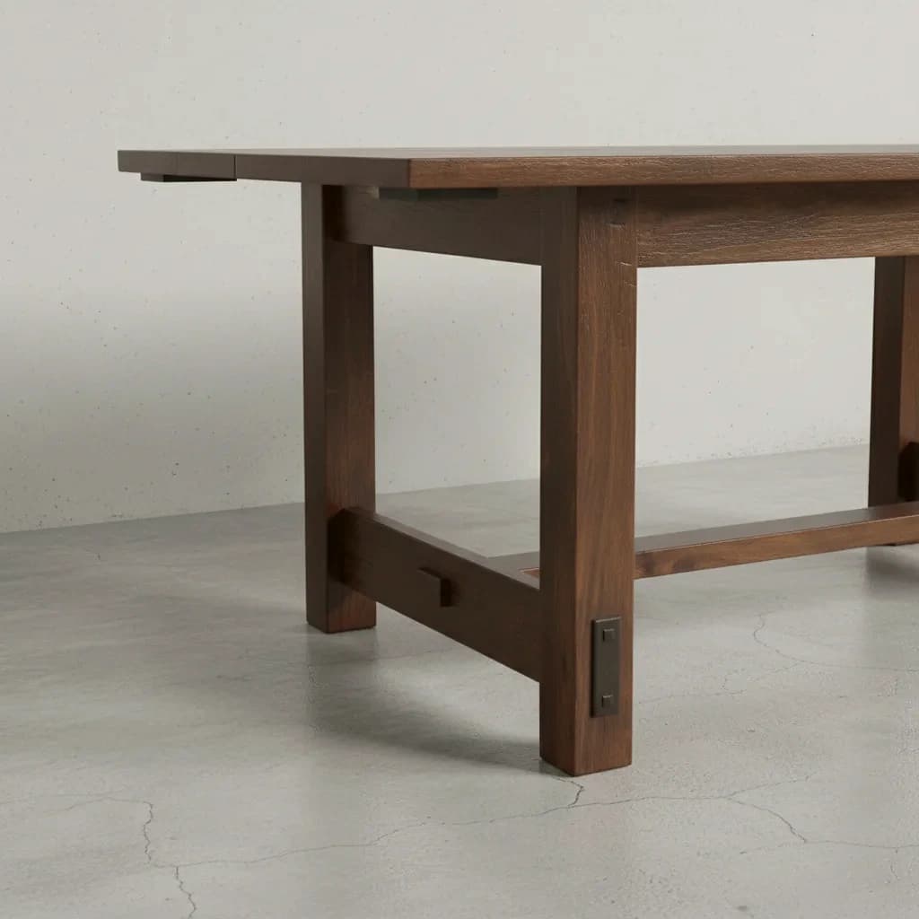 penwood furniture homestead dining table medium close up