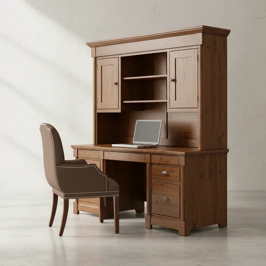 penwood furniture hudson valley computer station 45 degree angle