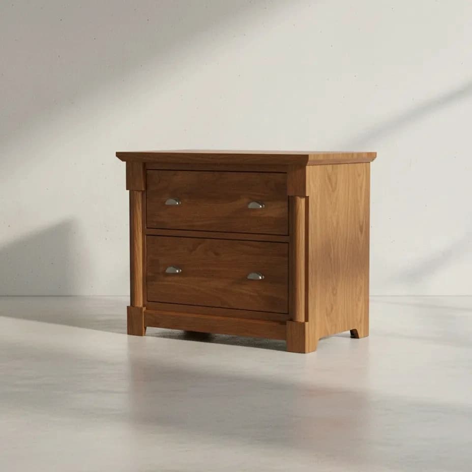 penwood furniture hudson valley file cabinet 2 drawers 45 degree angle