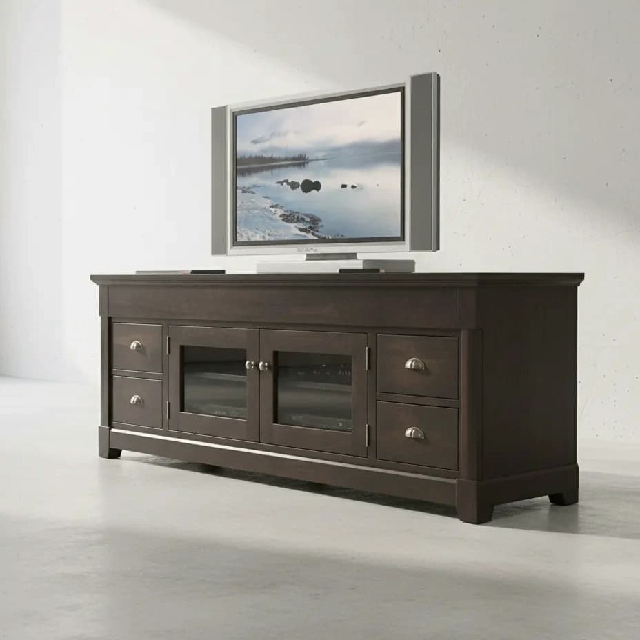 penwood furniture hudson valley media stand hvhd84 45 degree angle