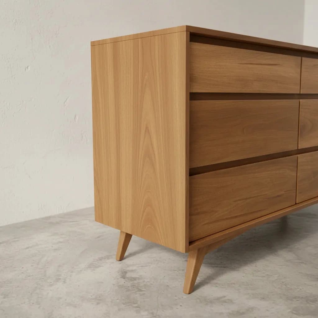penwood furniture hygge 6 drawer dresser medium close up