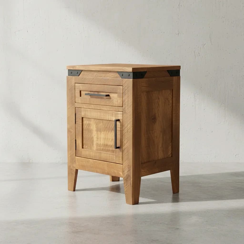 penwood furniture kenora 1 door 1 drawer night 45 degree angle