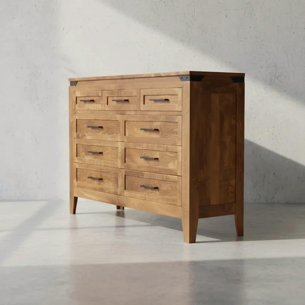 penwood furniture kenora 9 drawer dresser 45 degree angle
