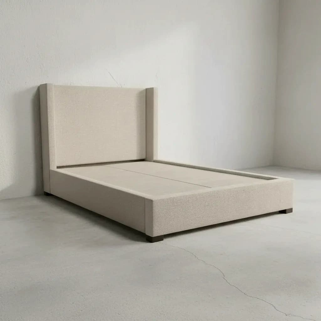 penwood furniture madison upholstered platform bed 45 degree angle