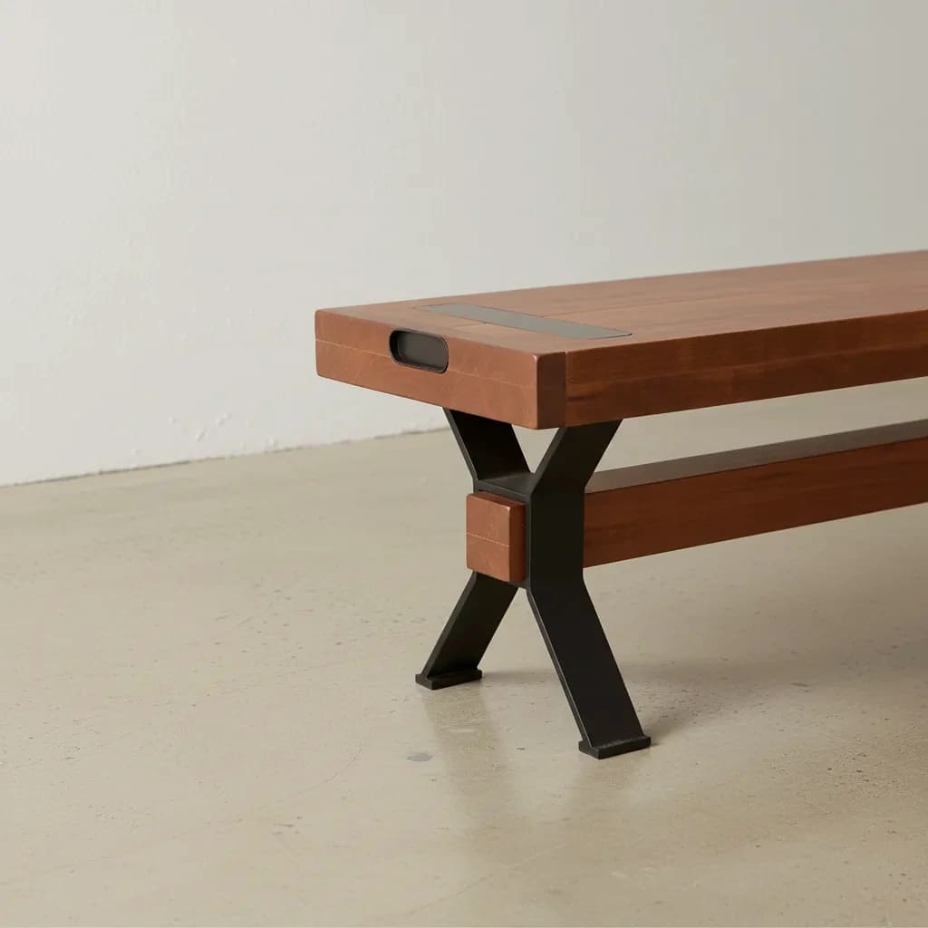 penwood furniture millwright bench medium close up