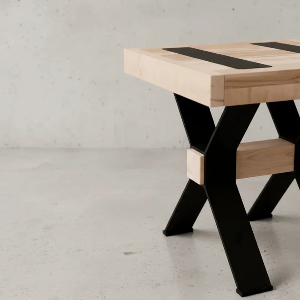 penwood furniture millwright end table medium close up