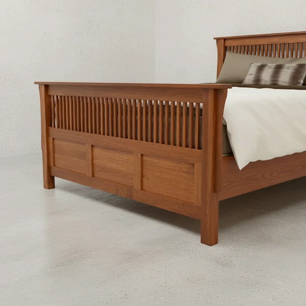 penwood furniture mission bed medium close up