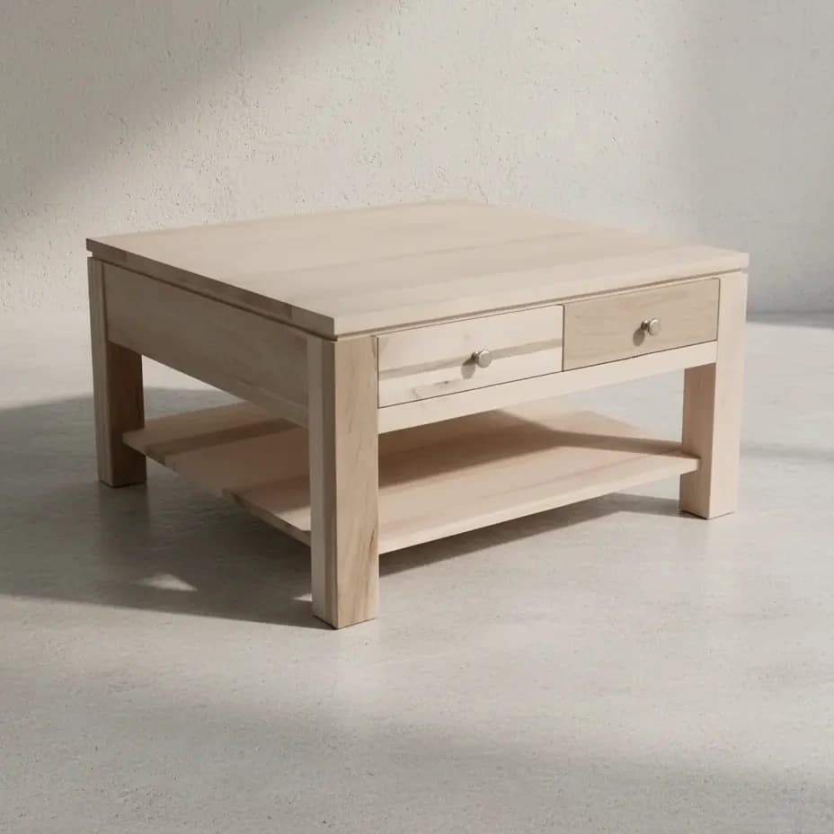 penwood furniture newport 4 drawer coffee table np3535 45 degree angle