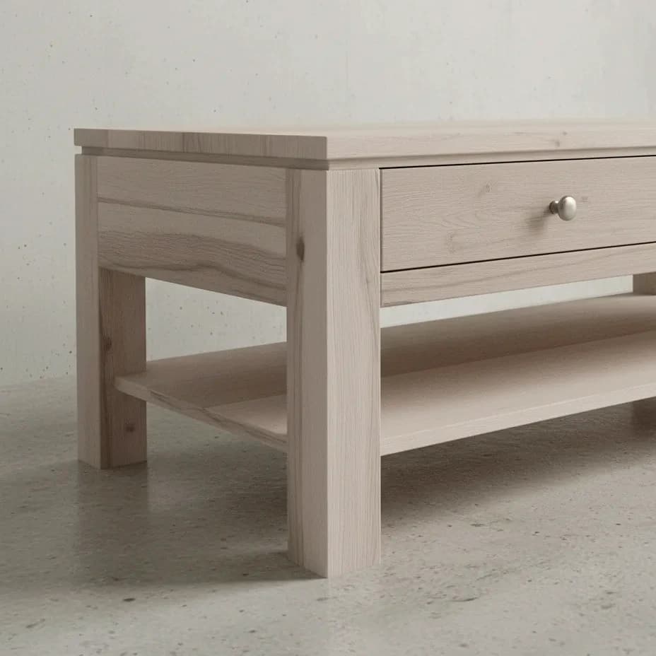 penwood furniture newport coffee table np2448 medium close up