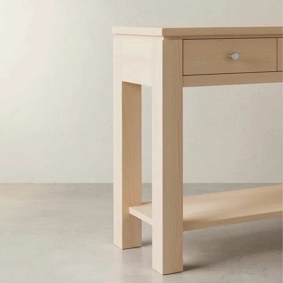 penwood furniture newport hall table np1634 medium close up