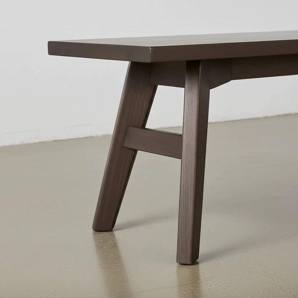 penwood furniture avenue dining bench medium close up