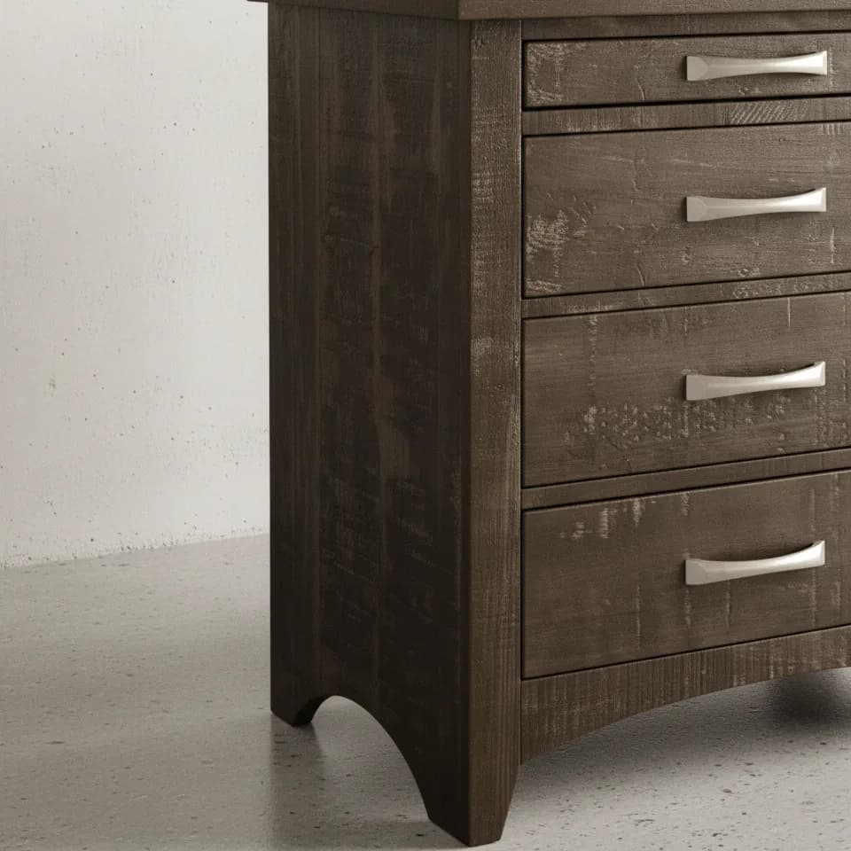 penwood furniture bancroft night stand 4 drawers medium close up