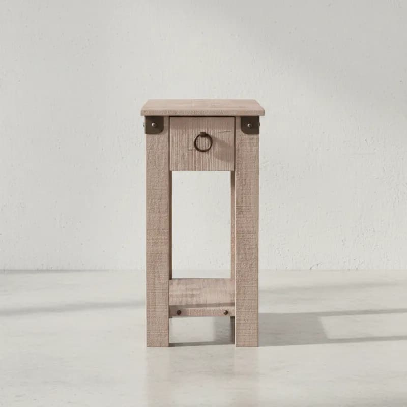 penwood furniture barrelworks chairside table face on horizontal