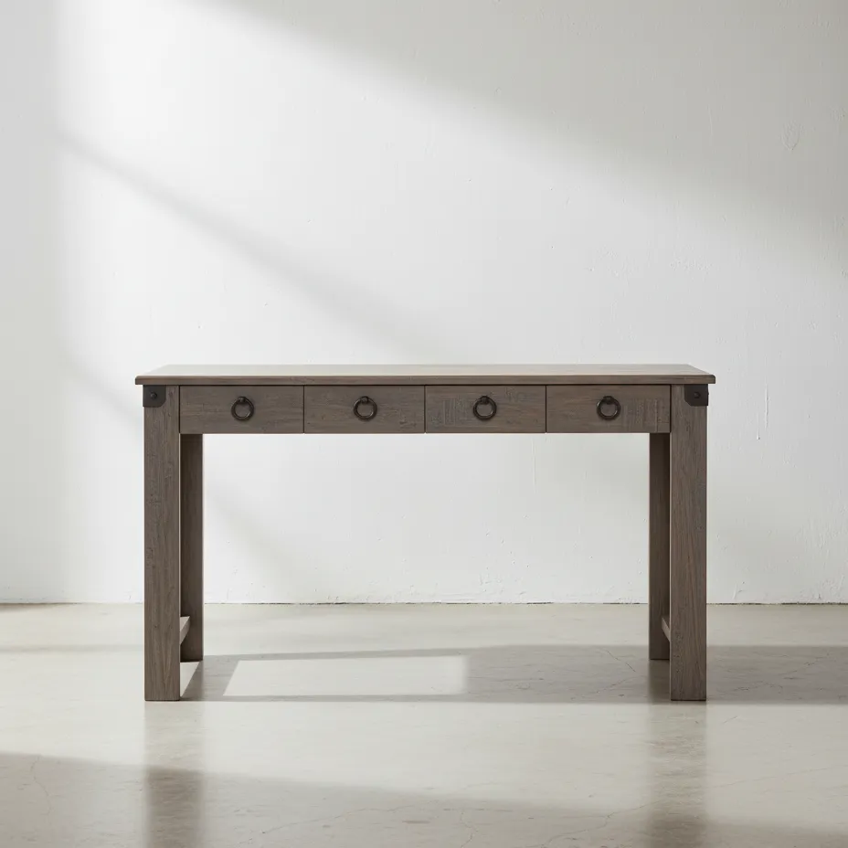 penwood furniture barrelworks writing desk face on horizontal
