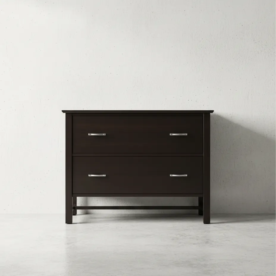 penwood furniture brooklyn file cabinet 2 drawers face on horizontal