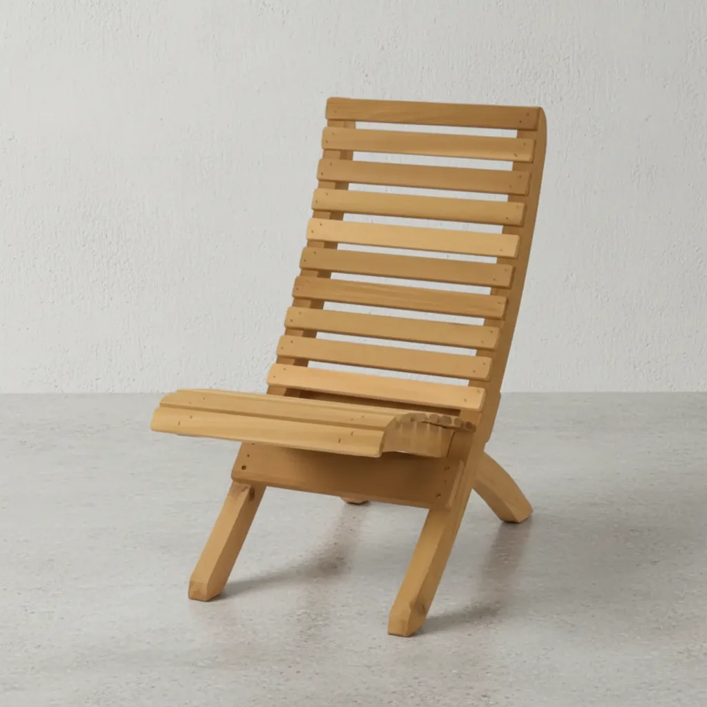 penwood furniture cedar camp chair 45 degree angle