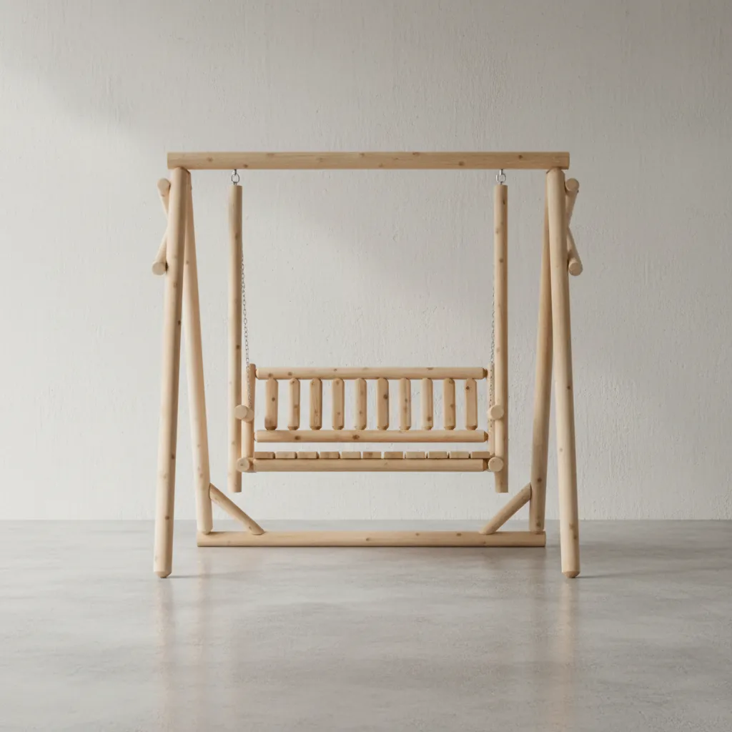 penwood furniture cedar log classic swing face on horizontal