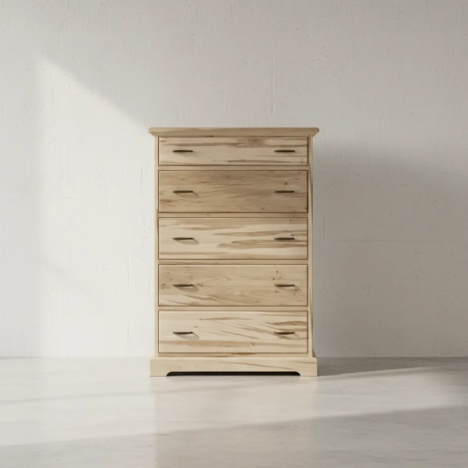 penwood furniture cottage deluxe 5 drawer hiboy xct16h face on horizontal