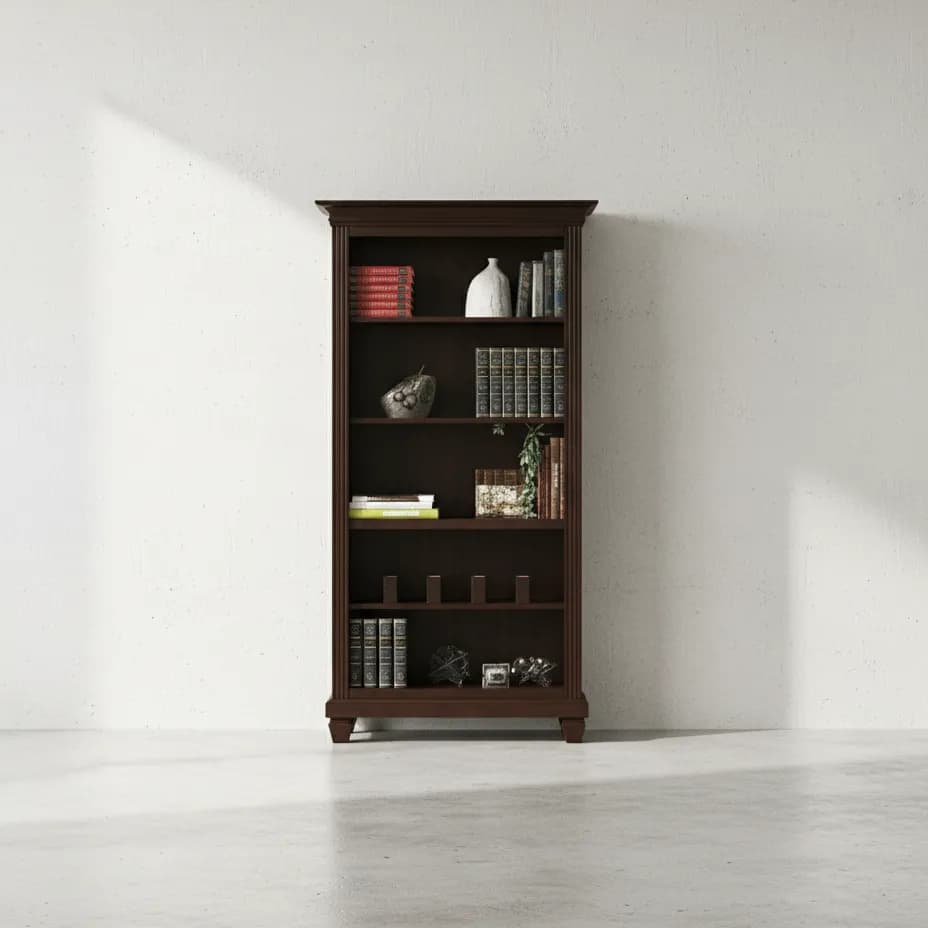 penwood furniture florentino bookcase f80 face on horizontal
