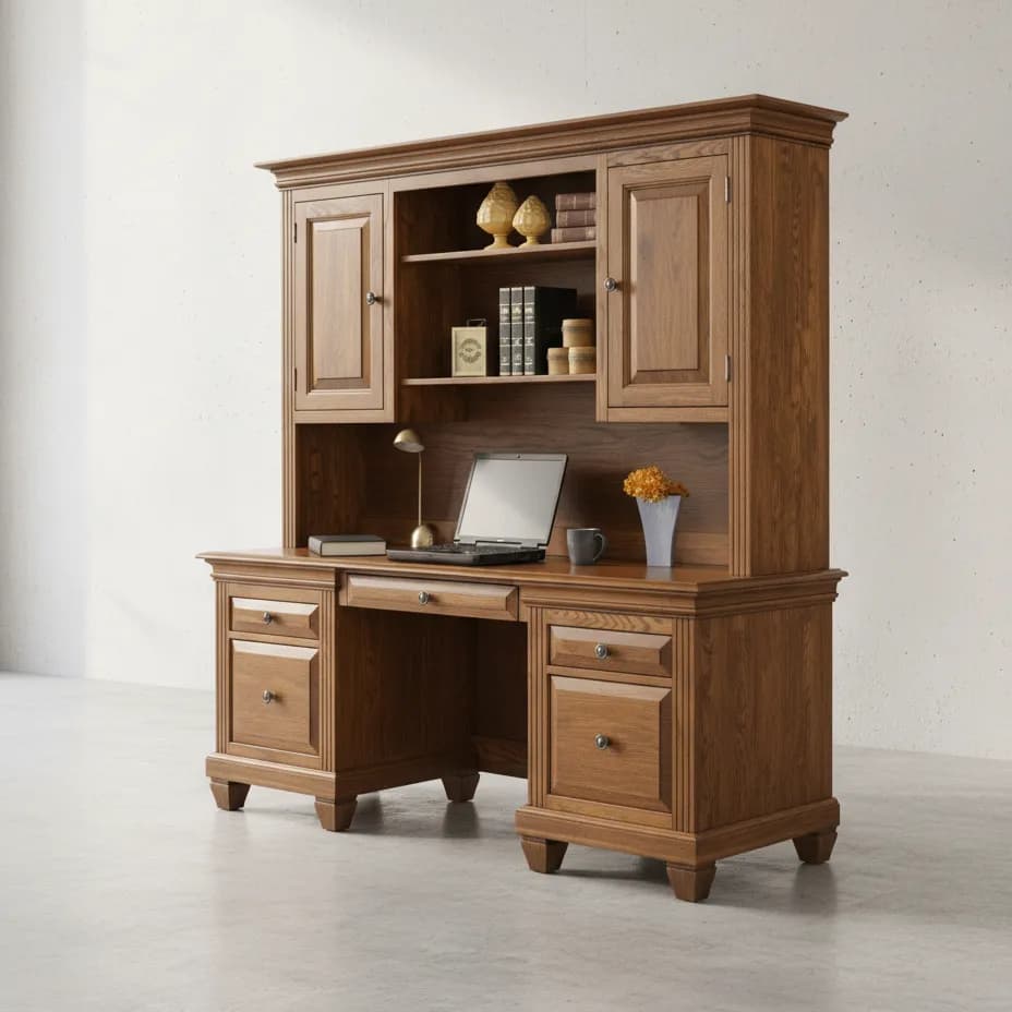 penwood furniture florentino computer station 45 degree angle