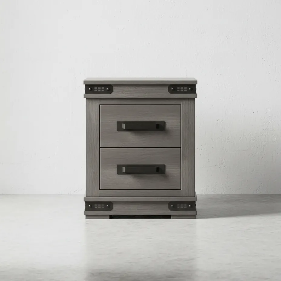 penwood furniture gastown night stand 2 drawer face on horizontal