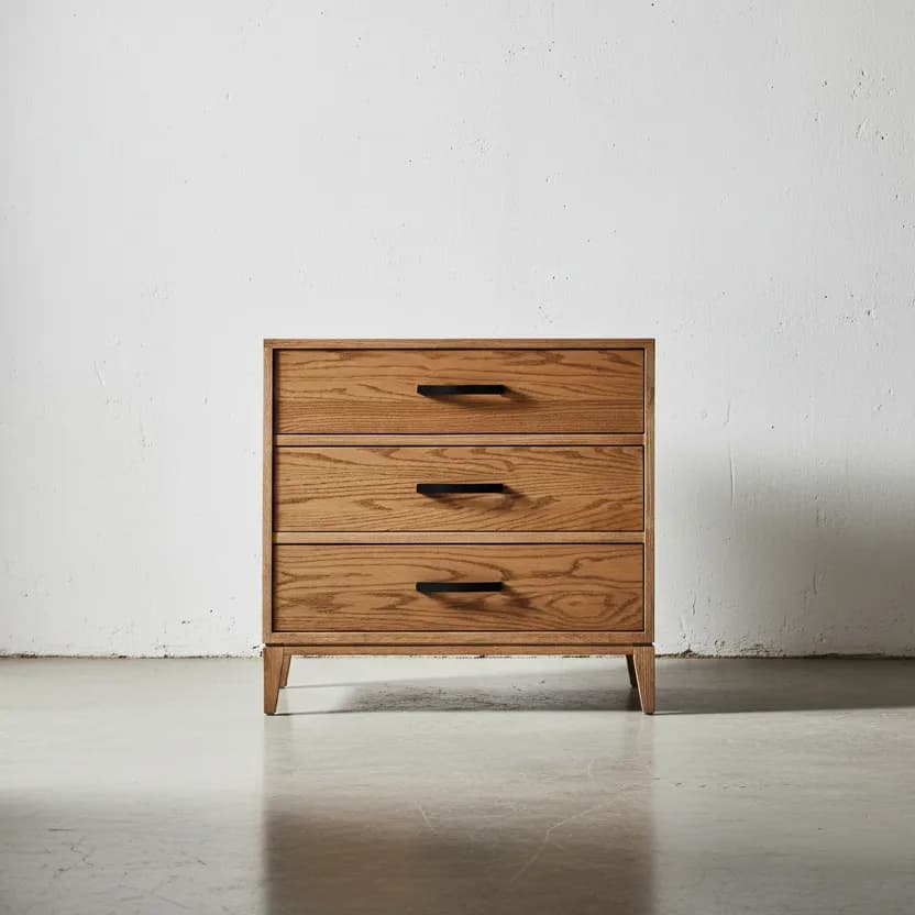 penwood furniture haven 3 drawer night stand face on horizontal
