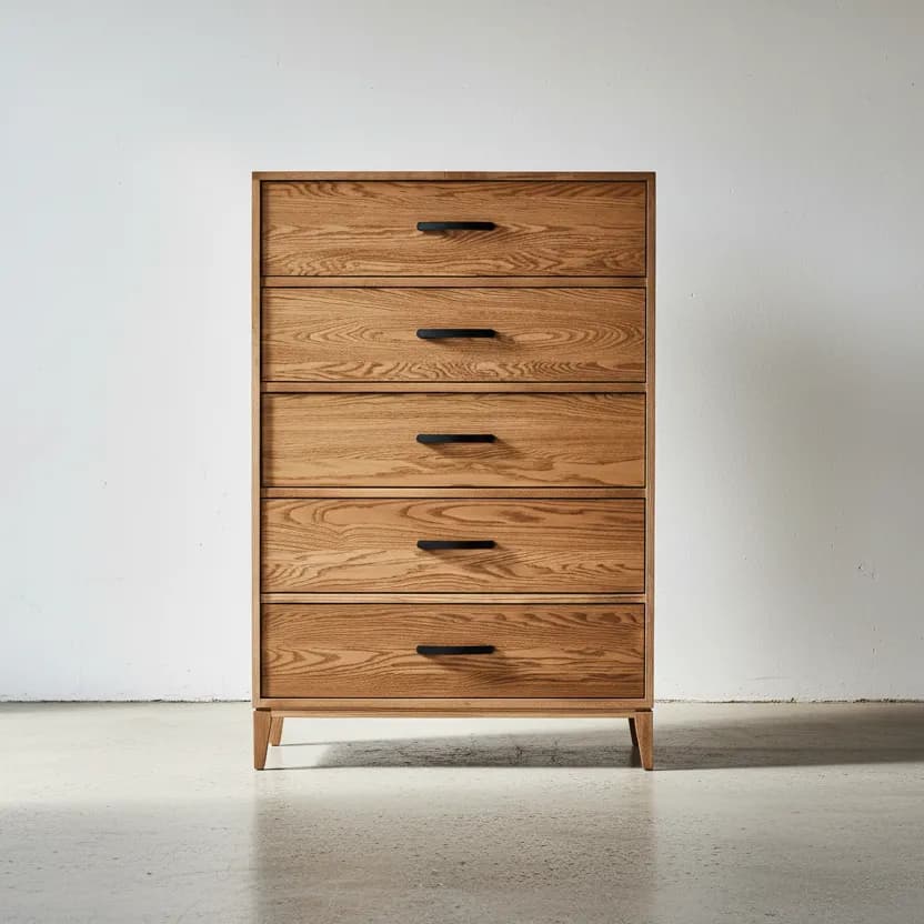 penwood furniture haven 5 drawer hiboy face on horizontal